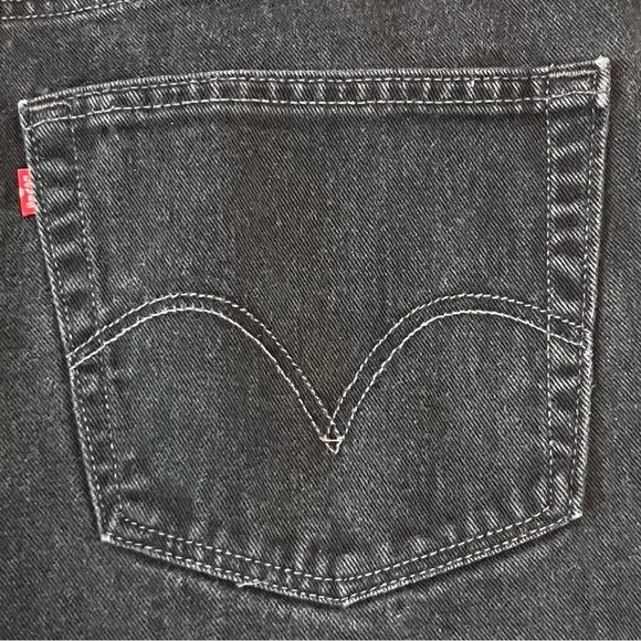 Vintage Levis 550 Jeans Mens Size 48X30 Actual 46x29 Black Relaxed Fit Denim - Picture 11 of 11